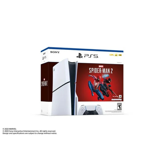PlayStation®5 Console – Marvel's Spider-Man 2 Bundle with Bonus Game (Model Group - Slim), PlayStation®5